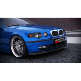 Накладка сплиттер на передний бампер на BMW 3 E46 Compact